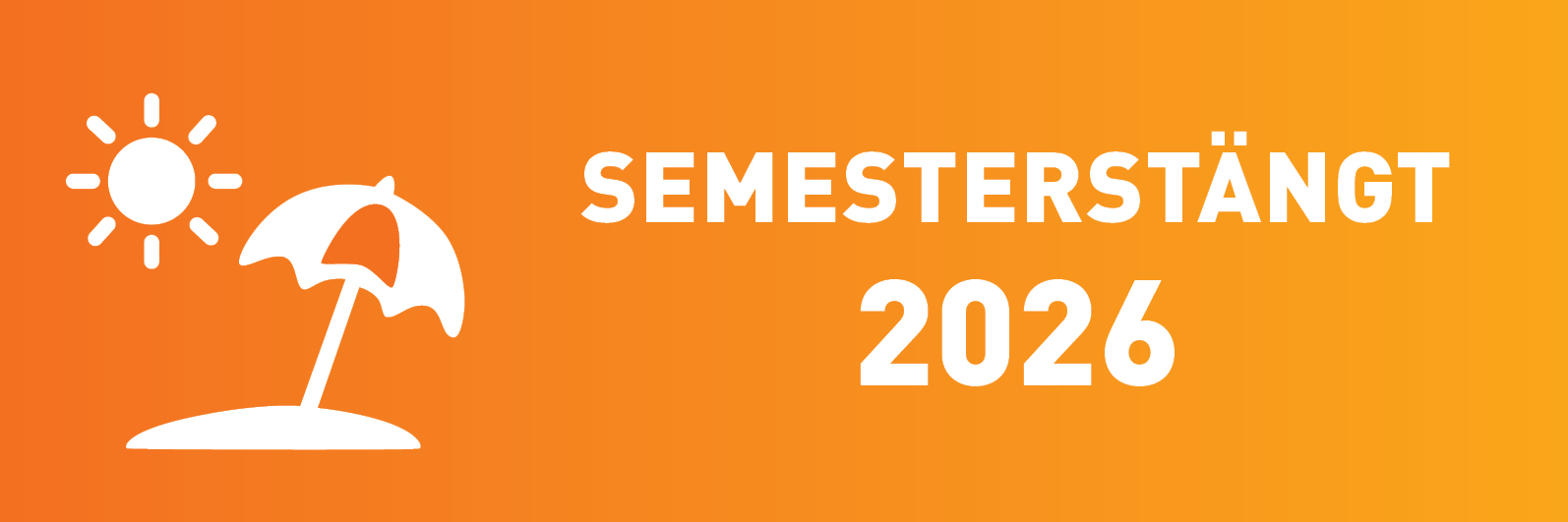 Semesterstängt 2026